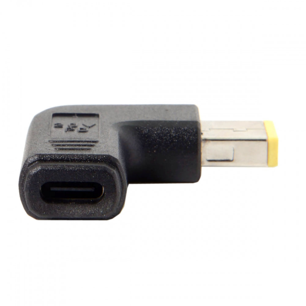 SYSTEM-S USB 3.1 Adapter Typ C Buchse zu Rectangle 11,0 x 4,5 mm Stecker mit Winkel Kabel