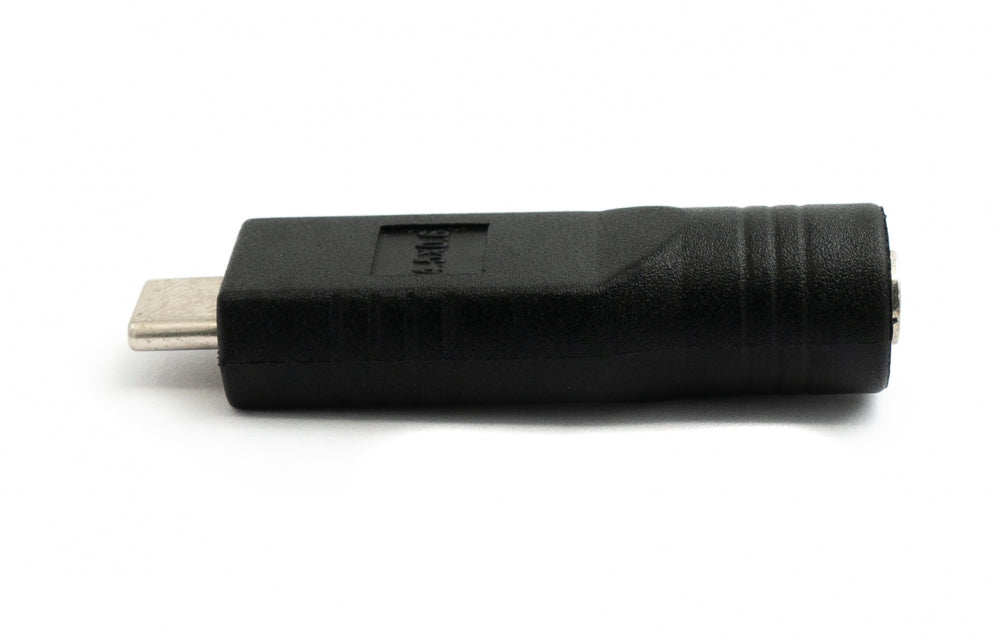 SYSTEM-S USB 3.1 Adapter Typ C Stecker zu DC 20 V 4,5 x 0,6 mm Stecker Kabel in Schwarz
