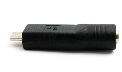 SYSTEM-S USB 3.1 Adapter Typ C Stecker zu DC 20 V 4,0 x 1,7 mm Stecker Kabel in Schwarz