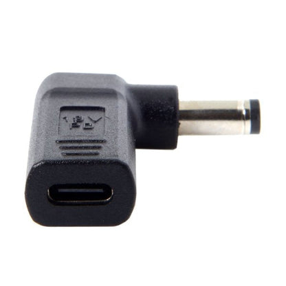 SYSTEM-S USB 3.1 adapter type C female to DC 20V 5.5 x 2.1 mm male angle cable