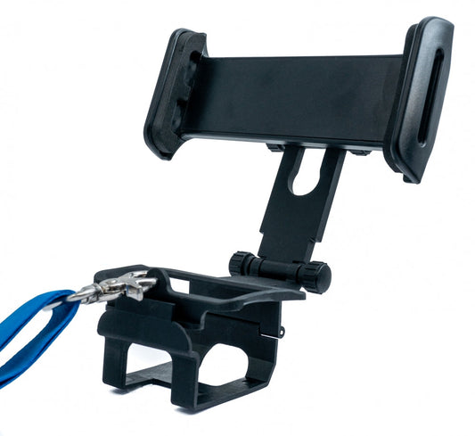 SYSTEM-S drone remote control 360° mount attachment in black for smartphone tablet 