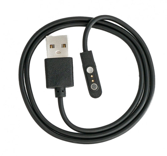 SYSTEM-S USB 2.0 Kabel 60 cm Ladekabel für Xiaomi Mibro Air Smartwatch in Schwarz