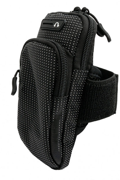 SYSTEM-S Tasche Schutztasche Armtasche Outdoor Jogging Schwarz für Smartphone MP3 Player