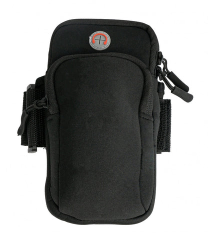 SYSTEM-S Tasche Schutztasche Armtasche Outdoor Jogging Schwarz für Smartphone MP3 Player