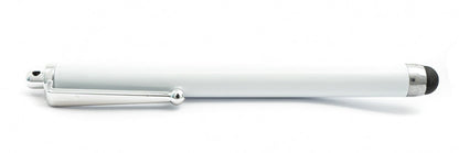 SYSTEM-S Touchpen Stylus aus Aluminium in Weiß für Tablet Smartphone Laptop