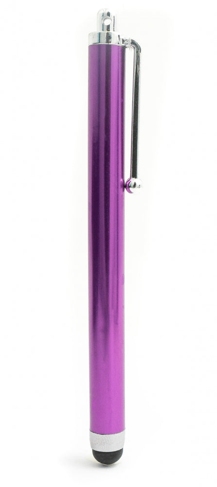 SYSTEM-S Touchpen Stylus aus Aluminium in Lila für Tablet Smartphone Laptop