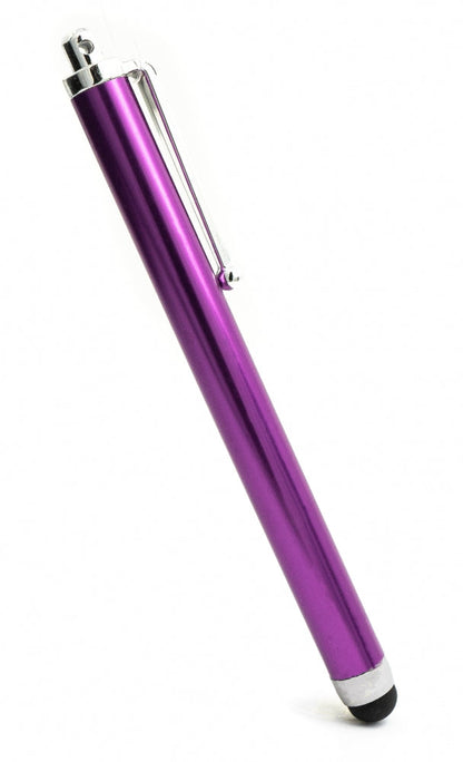SYSTEM-S Touchpen Stylus aus Aluminium in Lila für Tablet Smartphone Laptop