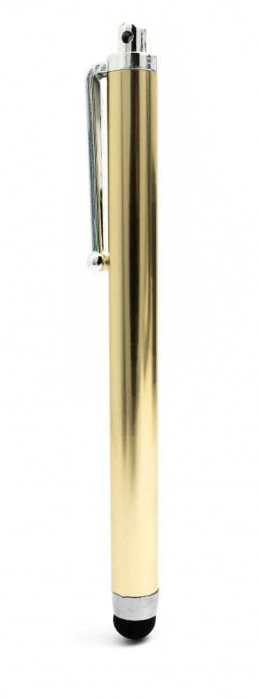 SYSTEM-S Touchpen Stylus aus Aluminium in Gelb für Tablet Smartphone Laptop