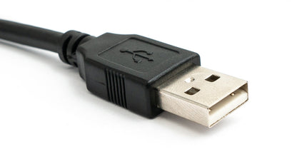 SYSTEM-S USB 2.0 cable 3 m type A male to B male screw in black