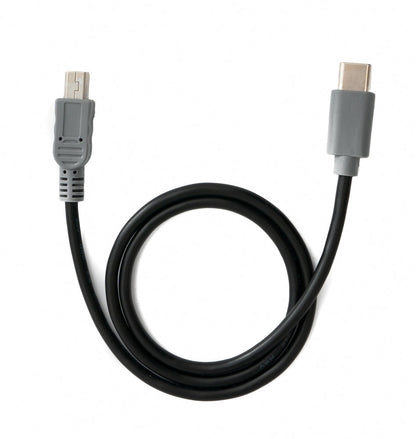 SYSTEM-S USB 3.1 cable 50 cm Type C plug to 2.0 mini plug black