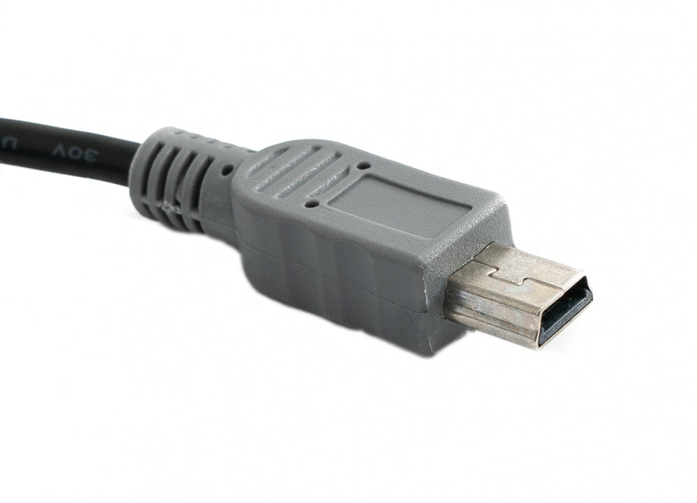 SYSTEM-S USB 3.1 cable 50 cm Type C plug to 2.0 mini plug black