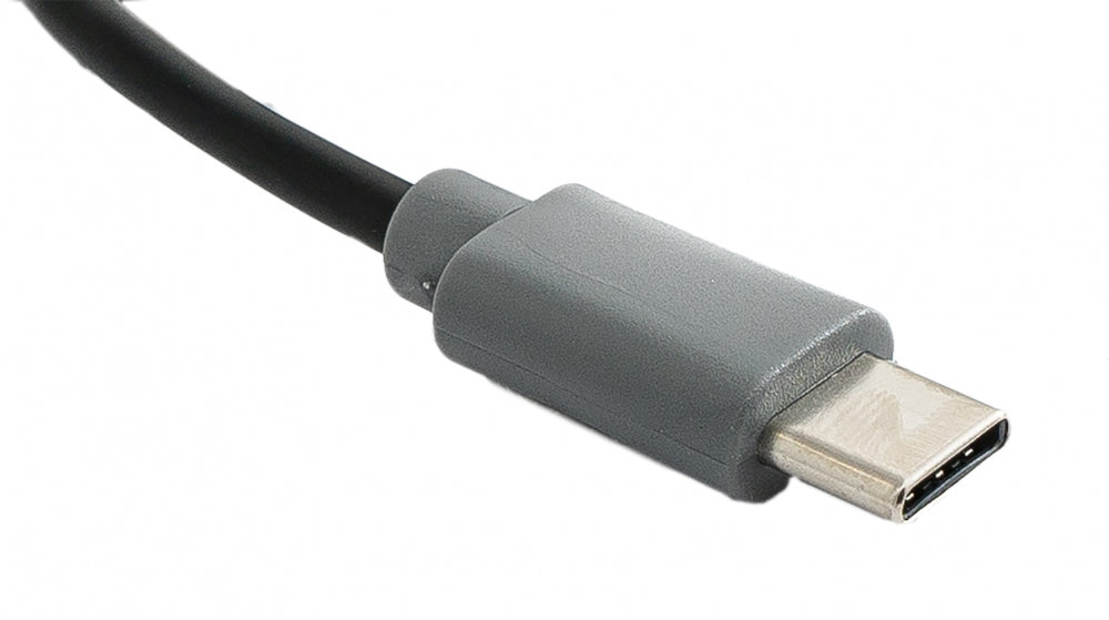 SYSTEM-S USB 3.1 cable 50 cm Type C plug to 2.0 mini plug black