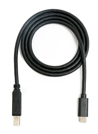 SYSTEM-S USB 3.1 Kabel 100 cm Typ C Stecker zu 3.0 Typ B Stecker in Schwarz