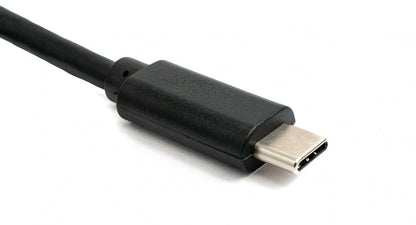 SYSTEM-S USB 3.1 Kabel 100 cm Typ C Stecker zu 3.0 Typ B Stecker in Schwarz