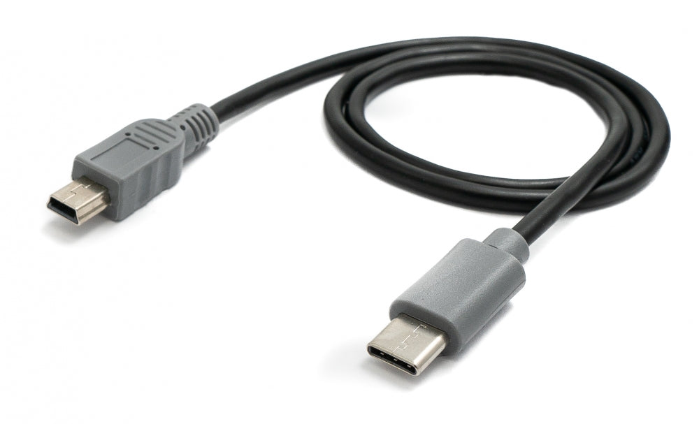 SYSTEM-S USB 3.1 Kabel 50 cm Typ C Stecker zu 2.0 Micro B Stecker OTG in Schwarz