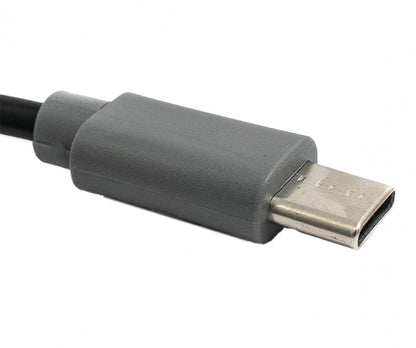 SYSTEM-S USB 3.1 Kabel 50 cm Typ C Stecker zu 2.0 Micro B Stecker OTG in Schwarz