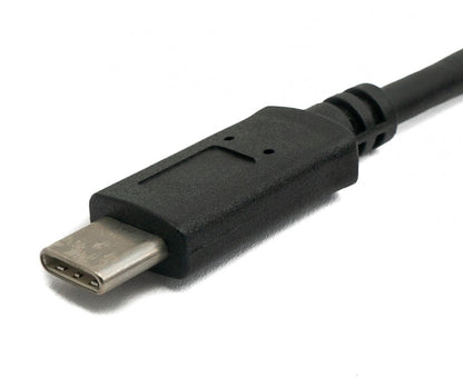 SYSTEM-S USB 3.1 Kabel 100 cm Typ C Stecker zu 3.0 Typ A Stecker in Schwarz