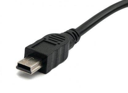 SYSTEM-S USB 3.1 Kabel 30 cm Typ C Buchse zu 2.0 Mini Stecker Adapter in Schwarz