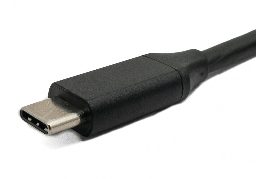 SYSTEM-S USB 3.1 Kabel 50 cm Typ C Stecker zu Stecker Winkel in Schwarz