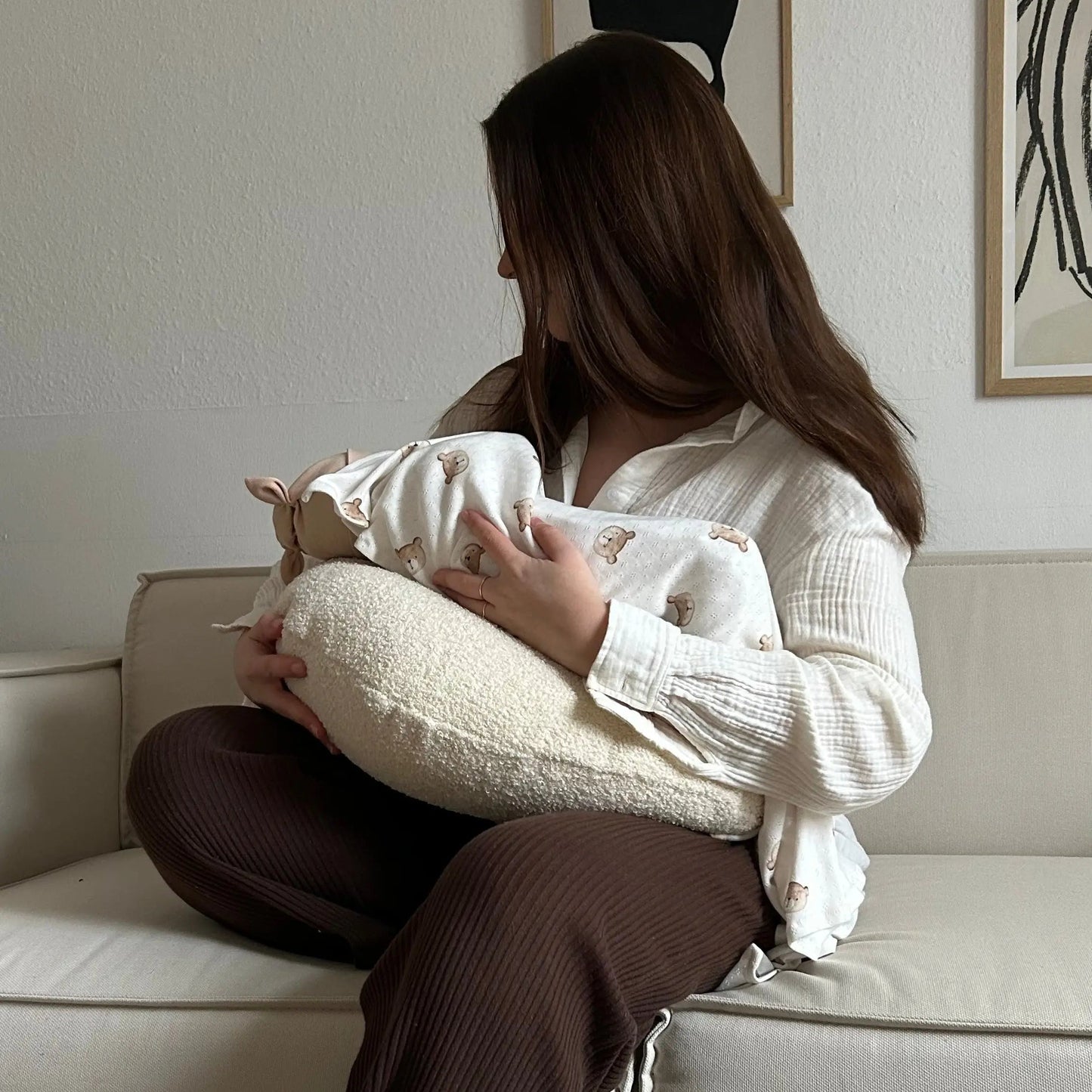 Stillkissen U-Form Bouclé – Oeko-Tex zertifiziert