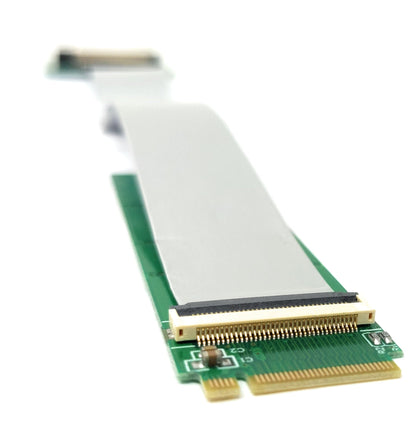 SYSTEM-S CFexpress Kabel 20cm Typ B Buchse zu NVME M-key M.2 NGFF Stecker Adapter in Grün