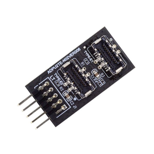 SYSTEM-S Front Panel Adapter 18 cm 2x USB 3.1 Typ E Buchse zu 2.0 9 Pin & 10 Pin Kabel