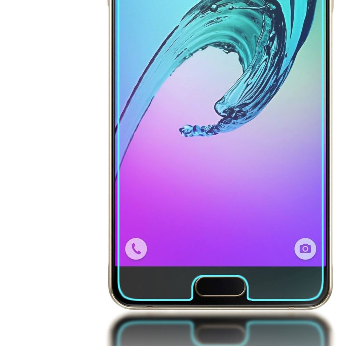 NALIA Schutzglas für Samsung Galaxy A3 2016, 9H Glasfolie Displayschutz LCD Film