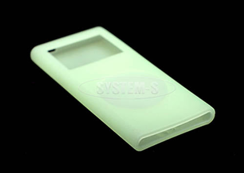 System-S Silikon Skin / Hülle / Cover für Apple iPod Nano 2 grün
