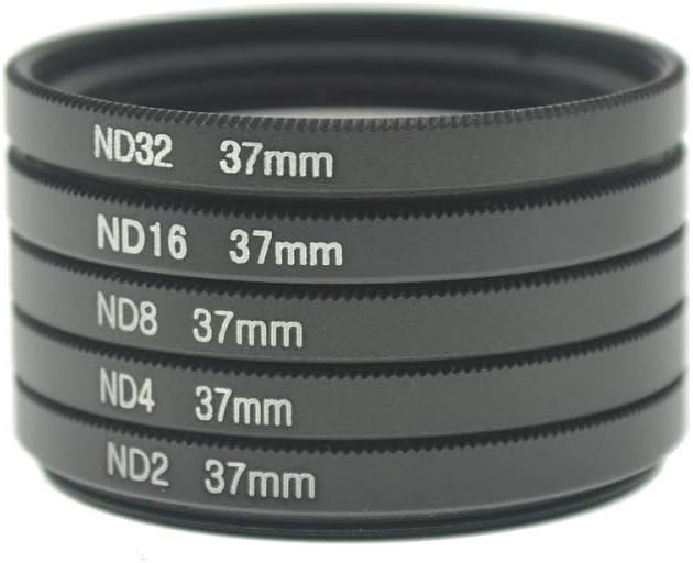 SYSTEM-S ND Filter Set 37 mm Neutraldichtefilter Graufilter Hülle kompatibel mit iPhone 12 Pro Max