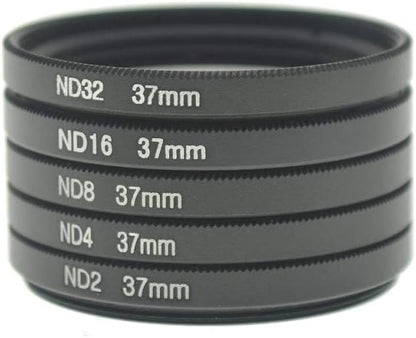 SYSTEM-S ND Filter Set 37 mm Neutraldichtefilter Graufilter Hülle kompatibel mit iPhone 12 Pro Max