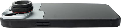 SYSTEM-S Makro Linse 2.8x HD Filter mit Hülle in Schwarz für iPhone 14