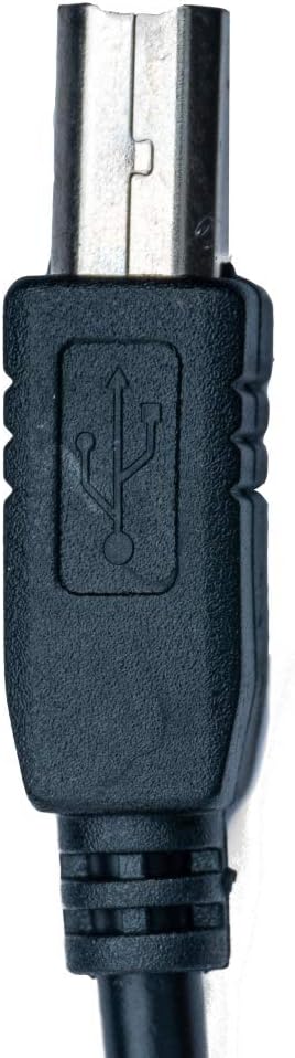 SYSTEM-S USB 2.0 Kabel 150 cm Typ B Stecker zu Typ A Stecker Kabel Ladekabel in Schwarz