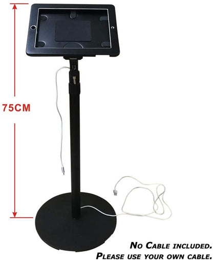 SYSTEM-S Boden Ständer 1,5 m 360° Halterung abschließbar für iPad Pro 12.9 (2015, 2017) A1670 A1671 A1584 A1652