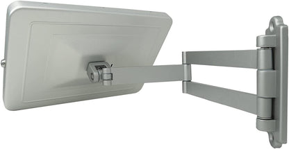 SYSTEM-S Wand Halterung abschließbar 360° für Microsoft Surface Pro 8 13.0" in Grau