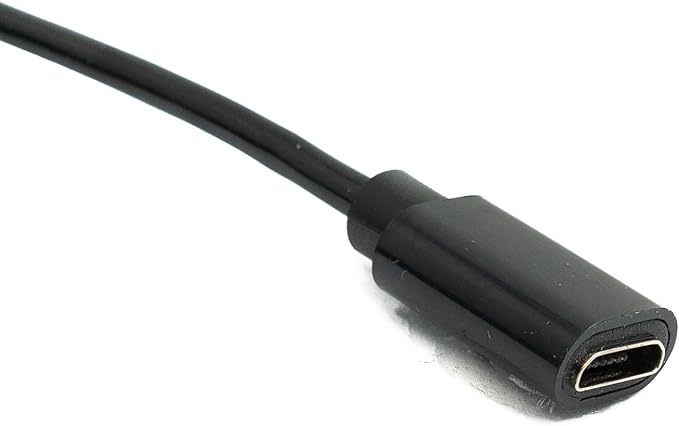 SYSTEM-S USB 2.0 cable 3 m Micro B male to female spiral in black
