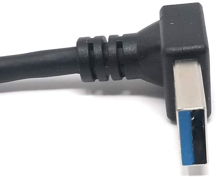 System-S USB Typ A 3.0 auf USB Typ A 3.0 Kabel Aufwärts gewinkelt 59 cm
