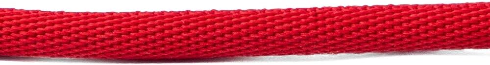 SYSTEM-S USB 2.0 Kabel 100 cm Micro Stecker zu 2.0 A Stecker Winkel geflochten in Rot