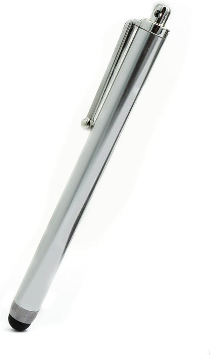 SYSTEM-S Stylus Touch Pen Silber für Smartphone Tablet PC PDA