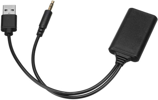 System-S Bluetooth Kabel für Autoradio mit USB und Klinke Schwarz für BMW