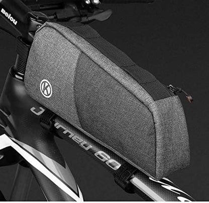 SYSTEM-S bicycle bag attachment in black grey waterproof for lamp bicycle pump
