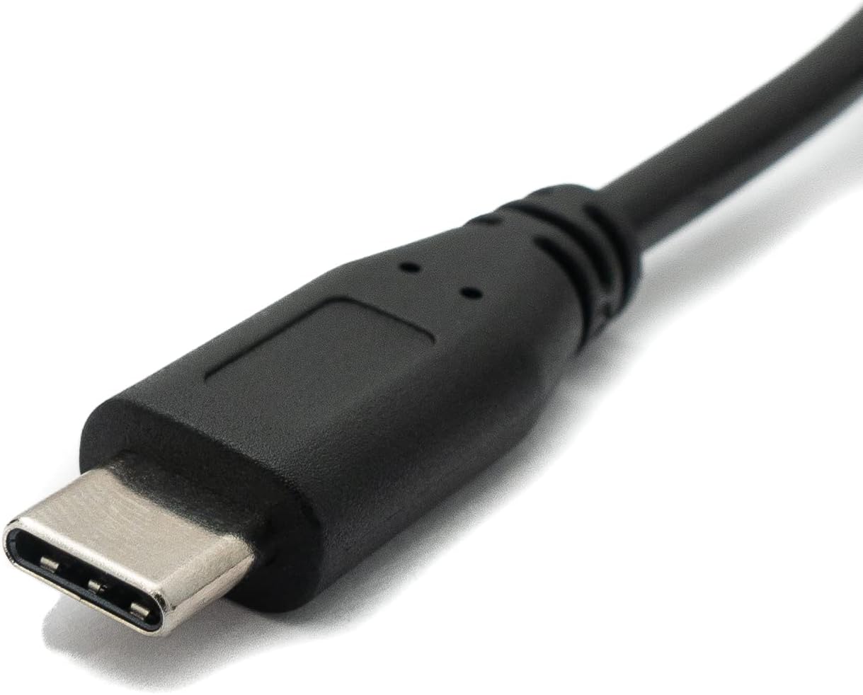 System-S USB 3.1 Kabel 120 cm Stecker zu 2.0 Mini B Buchse Spirale in Schwarz