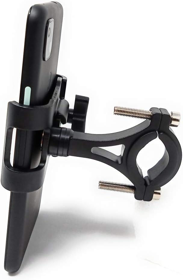 SYSTEM-S Fahrrad Halterung aus Metall in Schwarz Befestigung für Smartphone