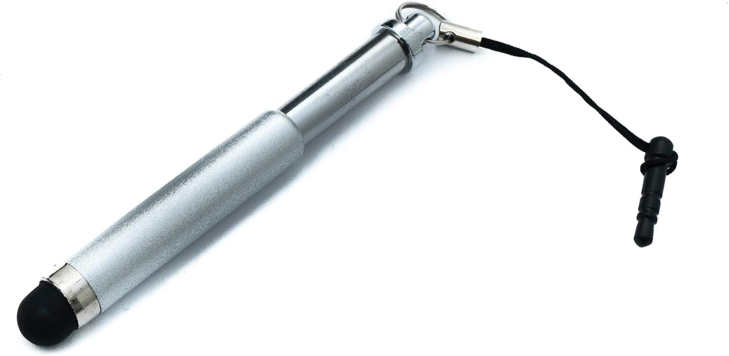 System-S Stylus Touch Pen kapazitiver Bildschirm Eingabe Stift Ausziehbar für Handy Smartphone Tablet PC