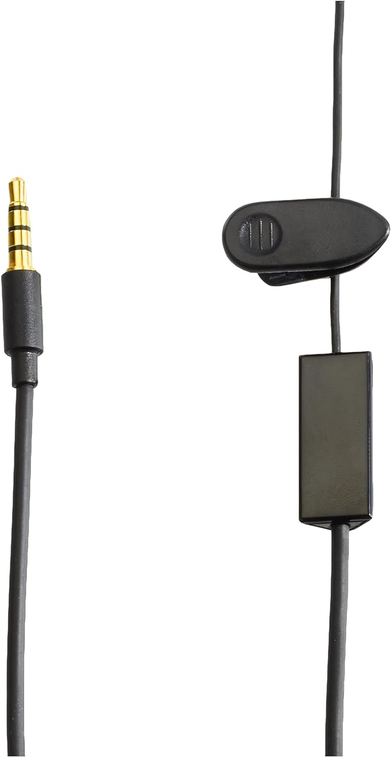System-S Einohr Mono Headset Kopfhörer mit Fernbedienung für Smartphone Handy Tablet PC schwarz