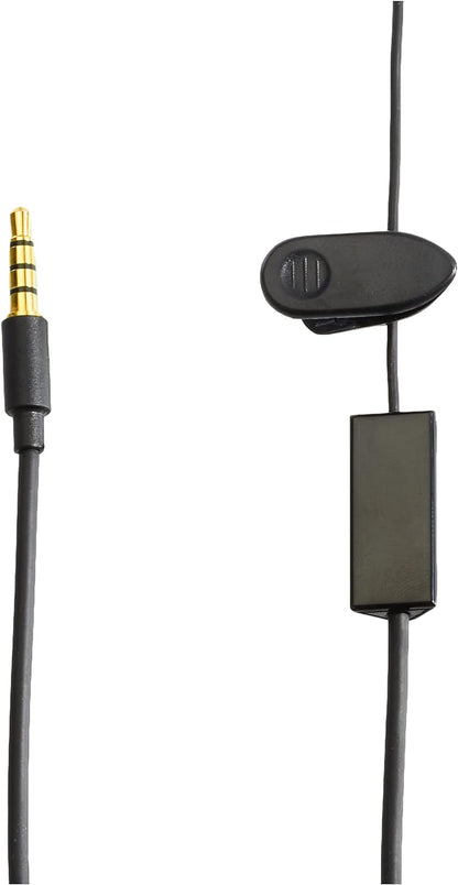 System-S Einohr Mono Headset Kopfhörer mit Fernbedienung für Smartphone Handy Tablet PC schwarz