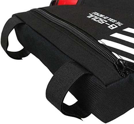 SYSTEM-S Fahrrad Tasche mit Flaschenhalter Befestigung in Schwarz Weiß