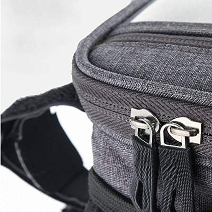 SYSTEM-S bicycle bag handlebar attachment waterproof with bottle holder in black