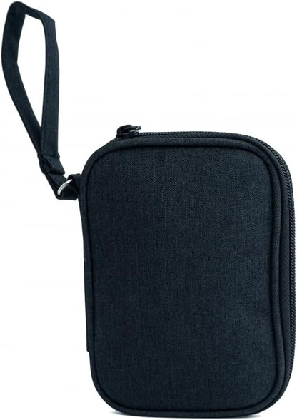 SYSTEM-S Schutztasche gepolstert Spritzwasser geschützt Tasche Case Schwarz für Powerbank Kopfhörer