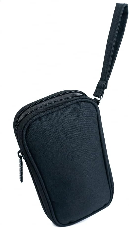 SYSTEM-S Schutztasche gepolstert Spritzwasser geschützt Tasche Case Schwarz für Powerbank Kopfhörer