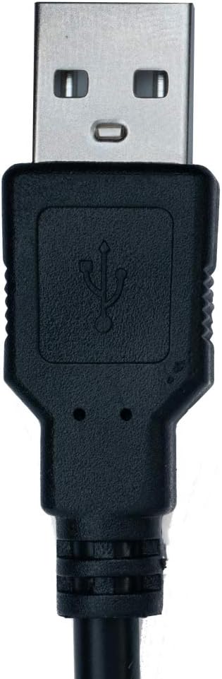 SYSTEM-S USB 2.0 cable 5 m type B plug to type A plug cable charging cable in black